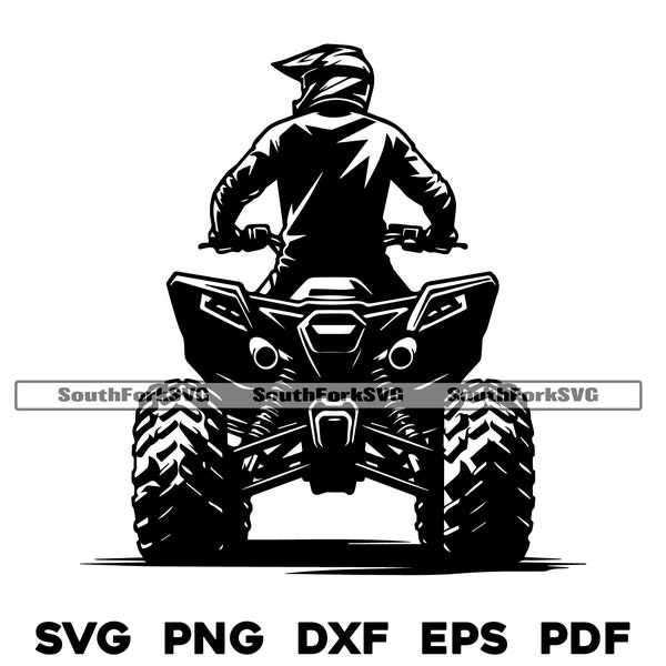 ATV Quad 4 Four Wheeler svg png dxf eps pdf | vector graphic design cut print dye sub laser engrave digital files commercial use