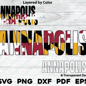 Annapolis Maryland State Flag Design svg png dxf eps pdf | vector graphic design cut print laser dye sub cnc files commercial use
