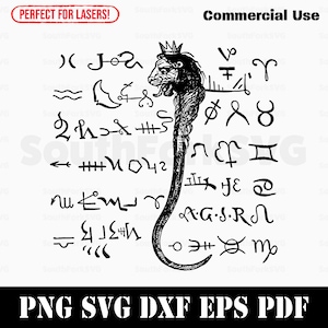 Símbolo oculto svg png dxf eps pdf / diseño de gráficos vectoriales corte impresión sublimación láser grabado archivos digitales uso comercial
