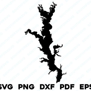 Lago Palestina Texas Mapa Forma Silueta svg png dxf pdf eps vector diseño gráfico corte grabado archivo láser imagen barco lago casa