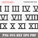 Roman Numerals Bundle Svg Png Dxf Eps Pdf | Laser Engrave Cut Print ...