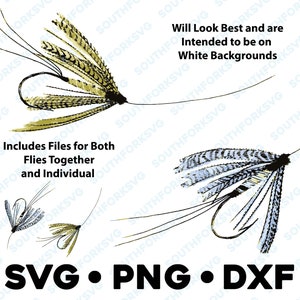 Dry Fly Vectorized SVG PNG DXF transparent graphic design silhouette file fly fishing dry flies clip art commercial use