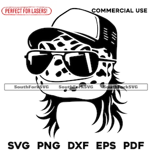 Casquette de camionneur mulet gecko léopard svg png dxf pdf eps | Conception graphique vectorielle découpe impression teinture sous-gravure laser fichiers numériques utilisation commerciale