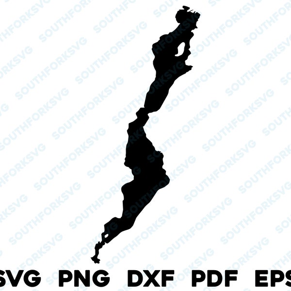 Schroon Lake New York forme Silhouette svg png dxf pdf eps vector design graphique coupe gravure fichier laser image bateau maison du lac