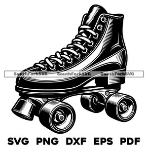 Roller Skate 1 | svg png dxf eps pdf | vector graphic cut file laser clip art | instant digital download commercial use