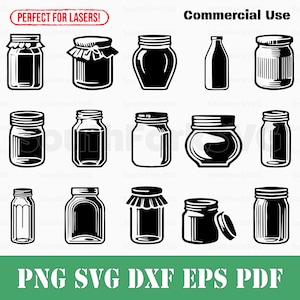 Einfaches Glas Bündel svg png dxf eps pdf | Vektorgrafik Design Cut Print Dye sub Laser graviert Dateien Kommerzielle Nutzung
