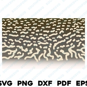 Wzór skóry szczupaka północnego svg png dxf eps pdf muskie muskellunge pickerel pstrąg bas szczupak crappie mucha wędkarstwo projekt wektor wędkarstwo łowiectwo