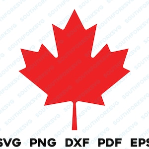 Canadese vlag esdoornblad | svg png dxf eps pdf | vector grafisch ontwerp gesneden print dye sub laser graveren digitale bestanden