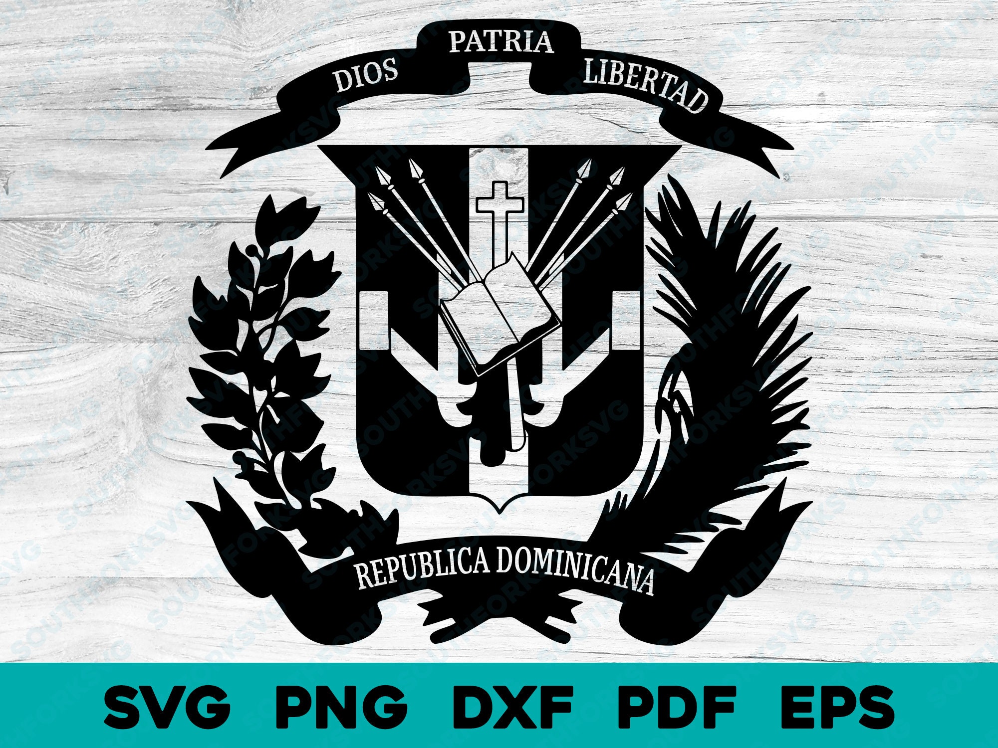 República Dominicana Crest svg png dxf eps pdf transparente vector ...