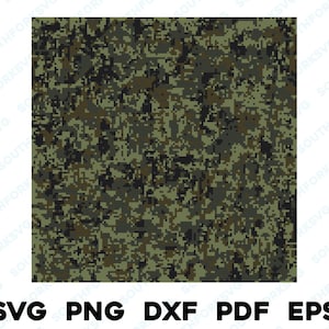 Camouflage numérique camouflage svg png dxf eps pdf | fichiers d'impression de conception graphique | Téléchargement numérique instantané, utilisation commerciale