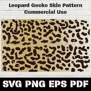 Leopard Gecko Skin Pattern svg png eps pdf | Reptile Lizard Pet Gecko Design | Print Dye Sub Instant Digital Download Commercial Use