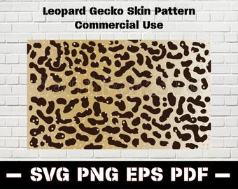 Leopard Gecko Skin Pattern svg png eps pdf | Reptile Lizard Pet Gecko Design | Print Dye Sub Instant Digital Download Commercial Use