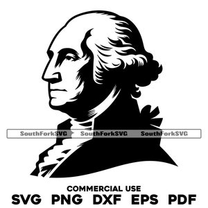 George Washington svg png dxf eps pdf | Vektorgrafik Design Cut Print Dye sub cnc digitale Datei Kommerzielle Nutzung