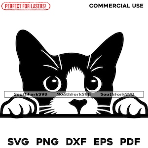 Javaner Katze späht Design | svg png dxf eps pdf | Vektorgrafik Datei Laser Clip Art schneiden | sofortiger digitaler Download kommerzielle Nutzung