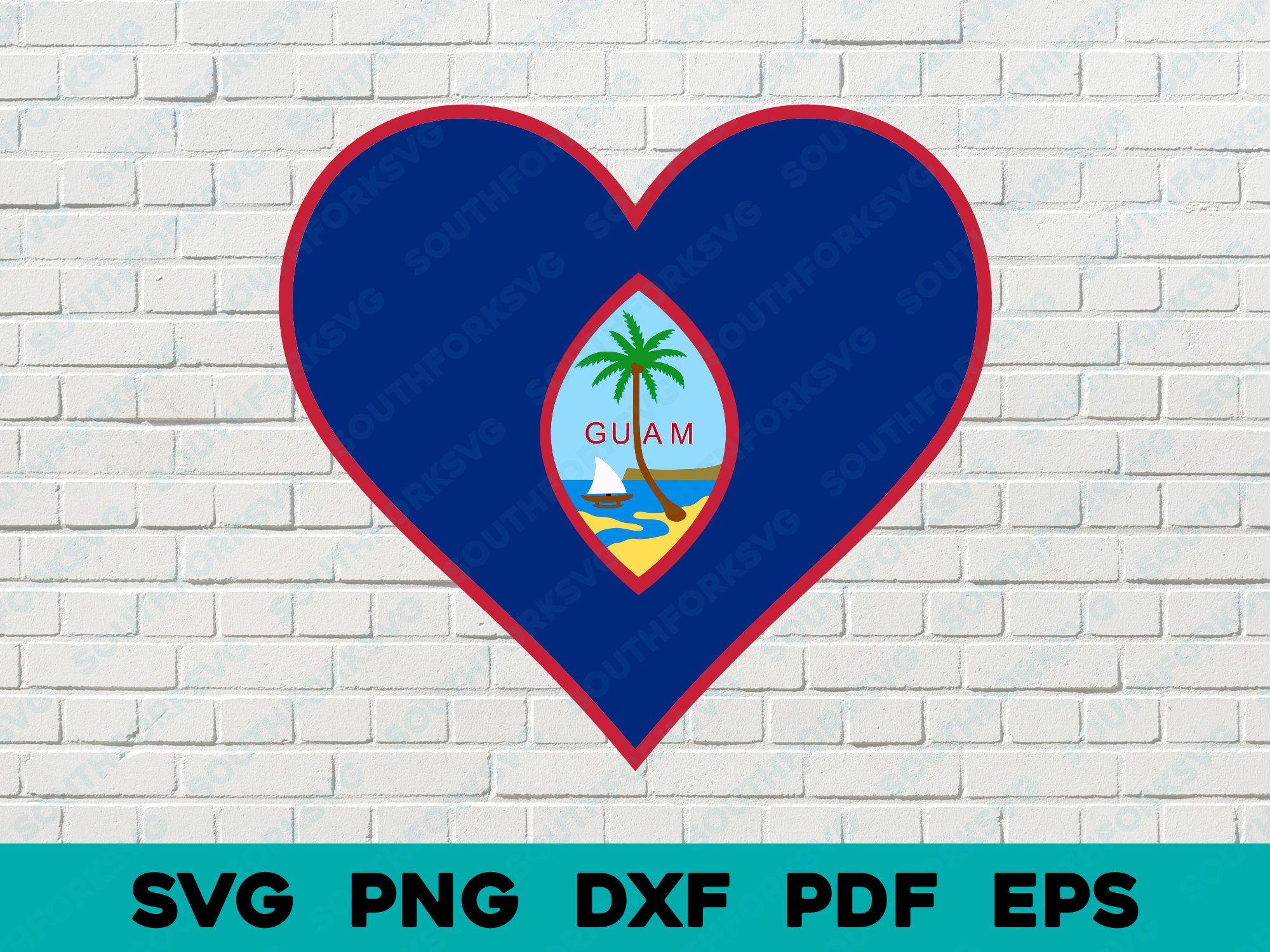 Guam Flag Graphic 