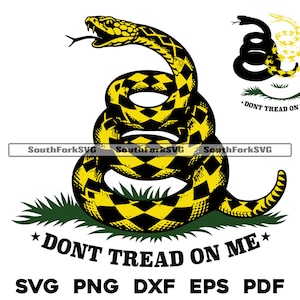 Betreed me niet ratelslang Gadsden vlag gelaagd op kleur svg png dxf eps pdf | vector grafisch ontwerp knippen print laserbestanden commercieel gebruik