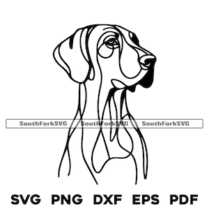 Projekt grafiki liniowej Pointer Hound Dog | svg png dxf eps pdf | plik grafiki wektorowej wycinany laserowo | natychmiastowe pobieranie cyfrowe do użytku komercyjnego