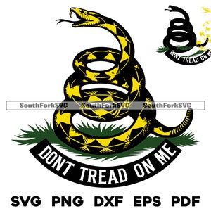 Betreed me niet ratelslang Gadsden vlag gelaagd op kleur svg png dxf eps pdf | vector grafisch ontwerp knippen print laserbestanden commercieel gebruik