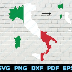 Italien Land Silhouette & Umriss Formen svg png dxf pdf eps Vektorgrafik Design Cut Gravur Laserdatei Bild Formen Karte Europa Italienisch