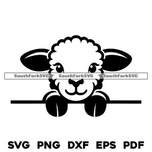 Lam gluren Design svg png dxf eps pdf laser graveren gesneden afdrukbestand vector grafische illustraties instant digitale download commercieel gebruik