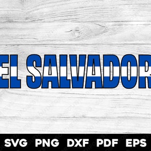 Nazwa flagi Salwadoru Projekt trójkolorowy | svg png dxf pdf eps | projekt grafiki wektorowej cięcie druk barwnik sub klip sztuki obrazy pliki cyfrowe