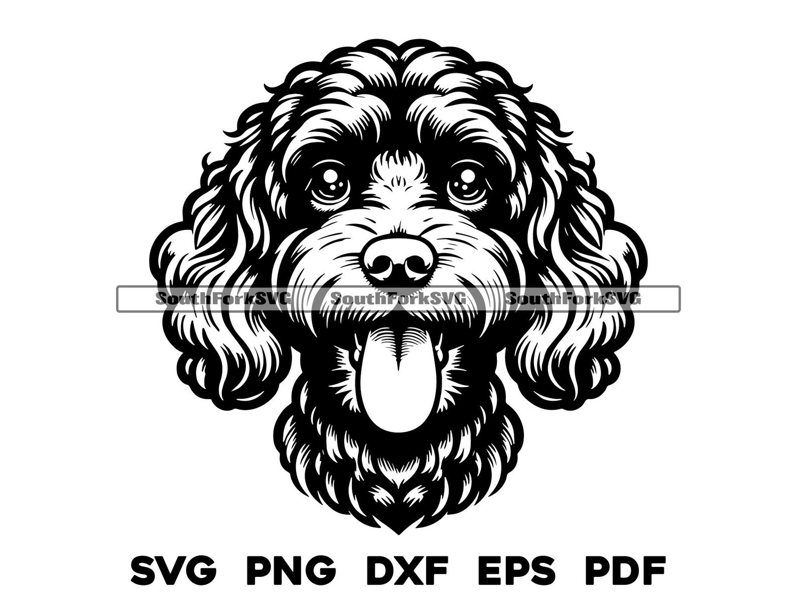 Cockapoo Design Cockapoo Dog Head Design | Svg Png Dxf Eps Pdf | Vector Graphic Cut ...