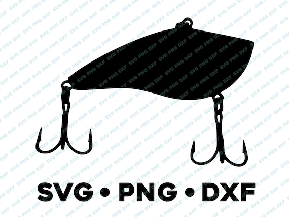 Lipless Crankbait Lure Fishing SVG PNG DXF vector transparent cameo  silhouette cut file vinyl decal fishing hunting outdoors animal