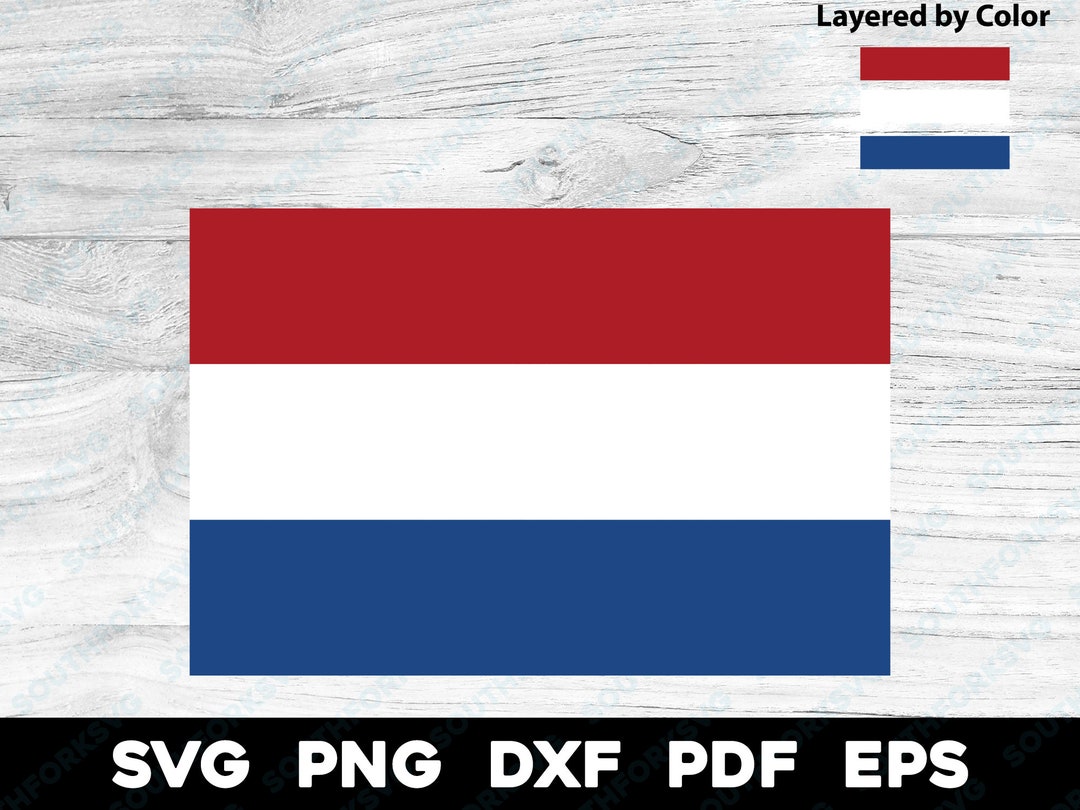 The Netherlands National Country Flag | Svg Png Dxf Eps Pdf | Layered ...