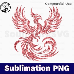 Feniksrood glitterpatroon sublimatie png-bundel transparant hoge resolutie voor printkleurstof | direct digitaal downloaden voor commercieel gebruik
