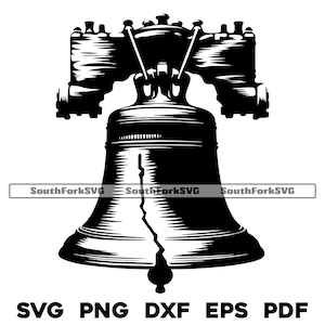 Arquivos de design do Liberty Bell svg png dxf pdf eps | corte gráfico vetorial transparente impressão sublimação de tinta laser arquivos digitais uso comercial