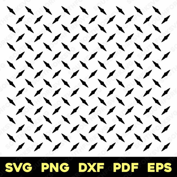 Diamond Plate Seamless Pattern | svg png dxf eps pdf | vector graphic design cut print laser engrave digital files commercial use