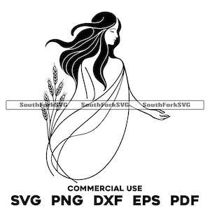 Jungfrau-Tierkreis-Linie Art svg png dxf pdf eps | Vektorgrafik Design Cut Print Dye sub Laser gravieren Digitale Dateien Kommerzielle Nutzung
