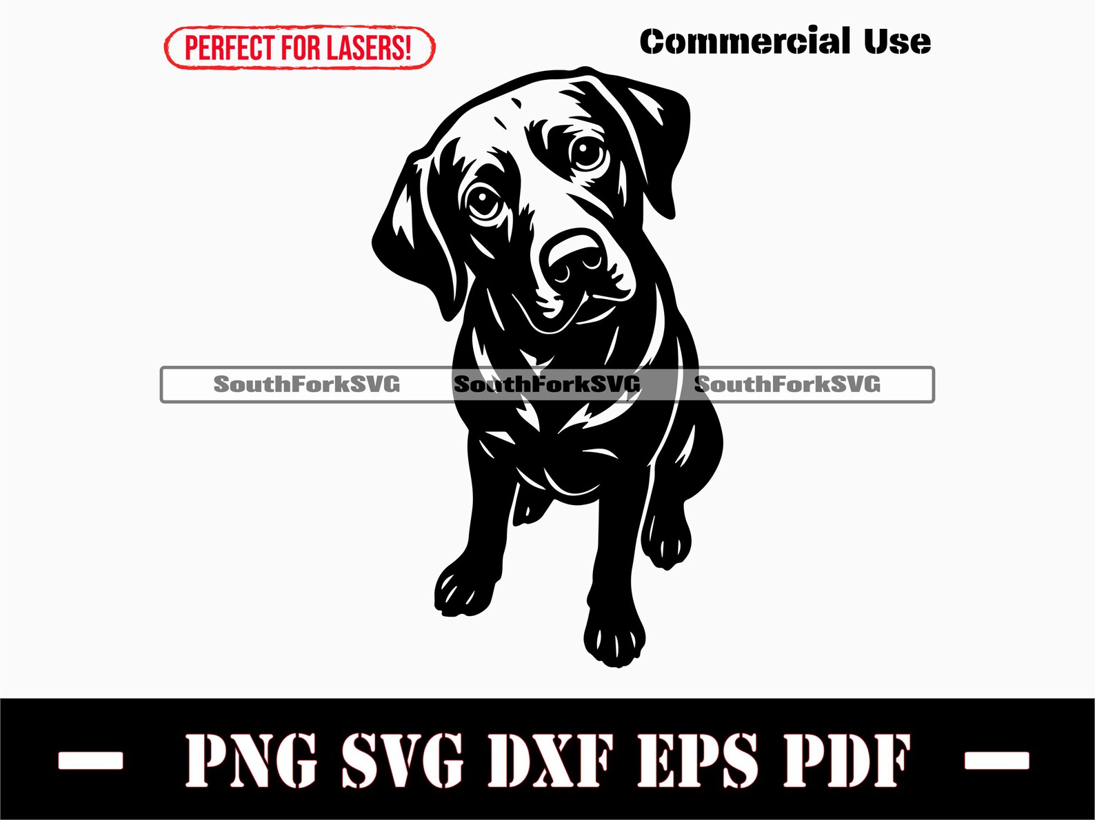 Black Labrador Retriever Begging Svg Png Dxf Eps Pdf | Vector Graphic ...