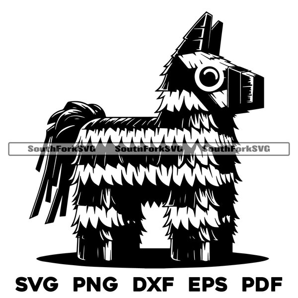 Piñata Design | svg png dxf eps pdf | vector graphic design cut print laser engrave files | digital download commercial use