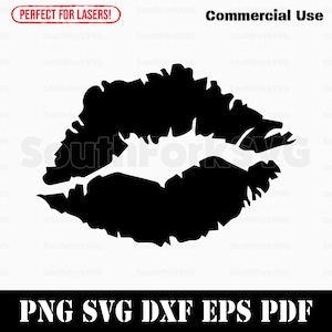 Lippen svg png dxf pdf eps | vector grafisch ontwerp gesneden print dye sub laser graveren digitale bestanden commercieel gebruik