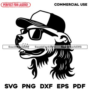 Pitbull Mullet Trucker Hat svg png dxf eps pdf / grafica vettoriale design taglio stampa dye sub laser cnc file digitali uso commerciale