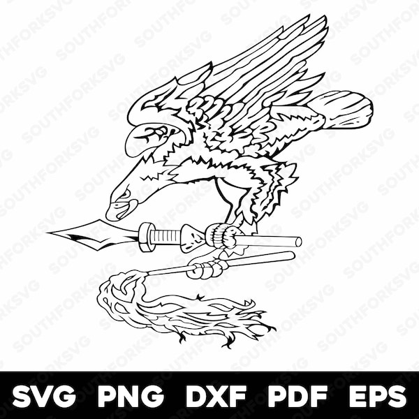 American Samoa Eagle Transparent Outline | svg png dxf eps pdf | vector graphic design cut print dye sub laser engrave digital files
