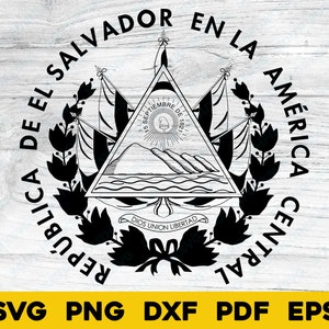 Herb flagi narodowej Salwadoru Przezroczysty svg png dxf pdf eps wektor projekt graficzny plik cyfrowy Ameryka Środkowa kraj podróż republika 2