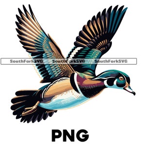 Vector kleur houten eend, png | vector grafisch ontwerp print dye sublimatie instant download commercieel gebruik