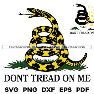 Betreed me niet ratelslang Gadsden vlag gelaagd op kleur svg png dxf eps pdf | vector grafisch ontwerp knippen print laserbestanden commercieel gebruik