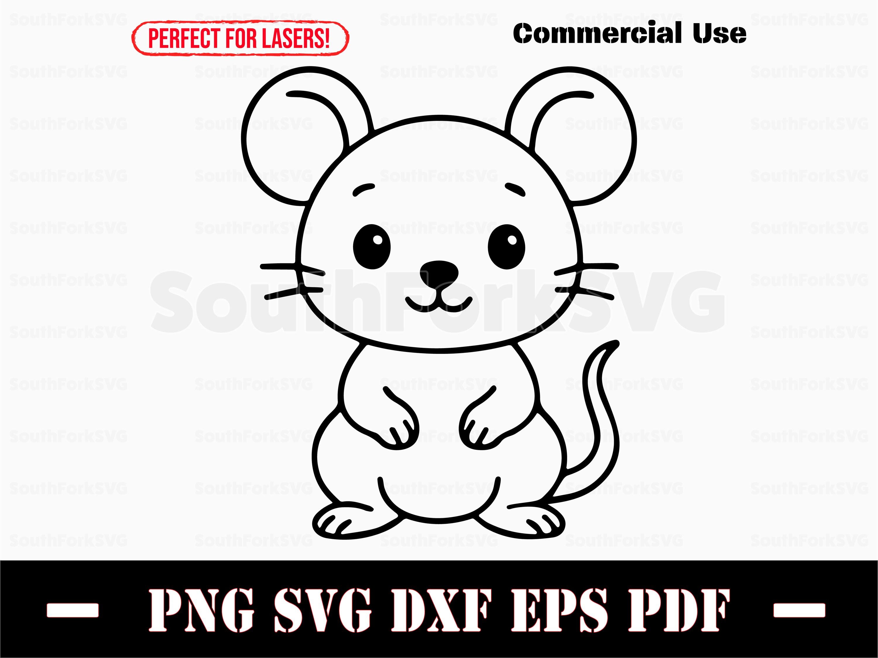 Cute Baby Mouse Svg Png Dxf Eps Pdf | Vector Graphic Design Cut Print ...