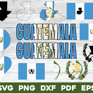 Guatemala National Flag svg png dxf eps pdf vector graphic design digital file Central America country patriot world travel republic