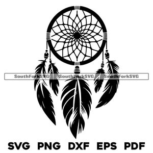 Łapacz snów z piór 3 | svg png dxf pdf eps | projekt grafiki wektorowej cięcie drukowanie barwnik sublimacyjny grawerowanie laserowe pliki cyfrowe wykorzystanie komercyjne