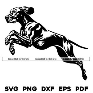 Vizsla Hund Laufendes Design svg png dxf eps pdf | Vektorgrafik Schnittdatei Laser gravieren ClipArt | sofortiger digitaler Download kommerzielle Nutzung