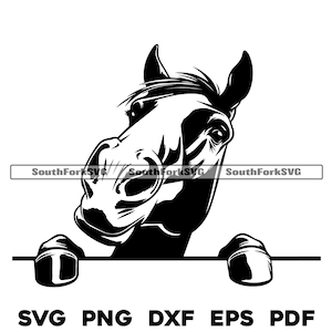 spähendes Pferd svg png dxf eps pdf | transparente Vektorgrafik Design Cut Print Dye sub Laser graviert Dateien Kommerzielle Nutzung