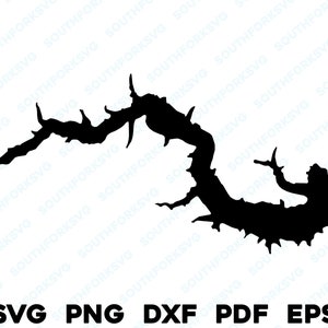 Lake Thunderbird Illinois kaart vorm silhouet overzicht svg png dxf pdf eps vectorafbeelding knippen graveren laser bestand kleurstof subafbeelding