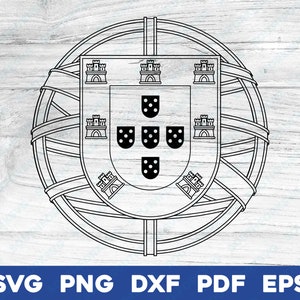 Portugal nationale land vlag Crest svg png dxf pdf eps transparante vector grafisch ontwerp digitaal bestand wereld reizen Europa 1