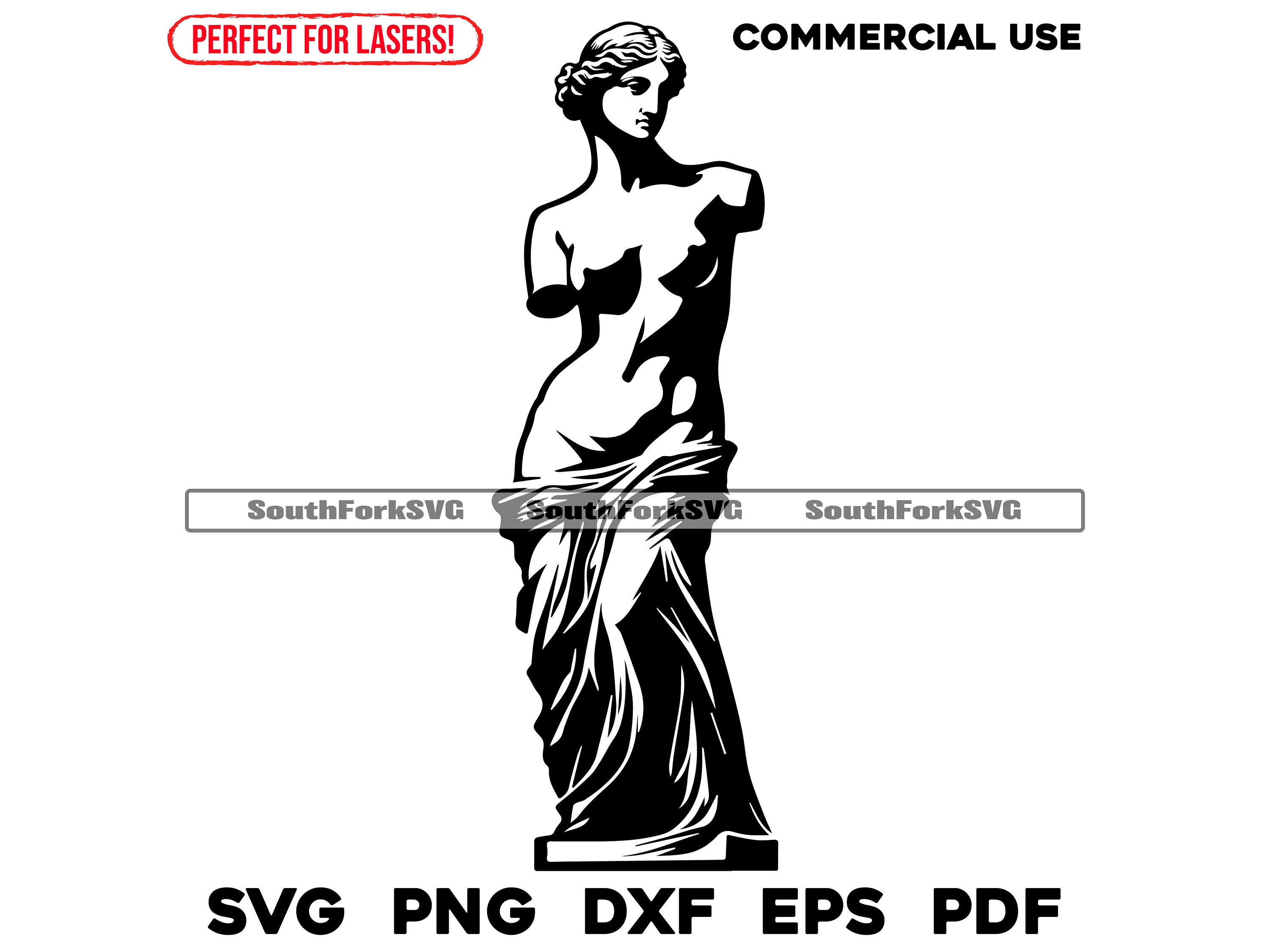 Venus De Milo Statue Svg Png Dxf Eps Pdf | Vector Graphic Design