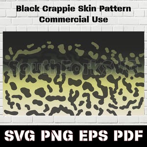 Patrón de piel de pez perca negra svg png eps pdf / Diseño de pesca en ríos, lagos, luciopercas y almizcles / Impresión por sublimación de tinta vectorial Descarga para uso comercial
