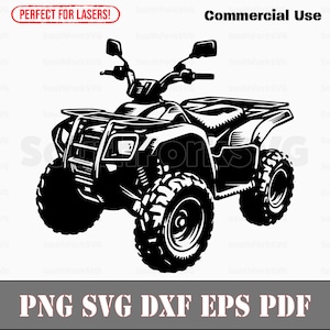 ATV Quad 4 Four Wheeler svg png dxf eps pdf | vector graphic design cut print dye sub laser engrave digital files commercial use